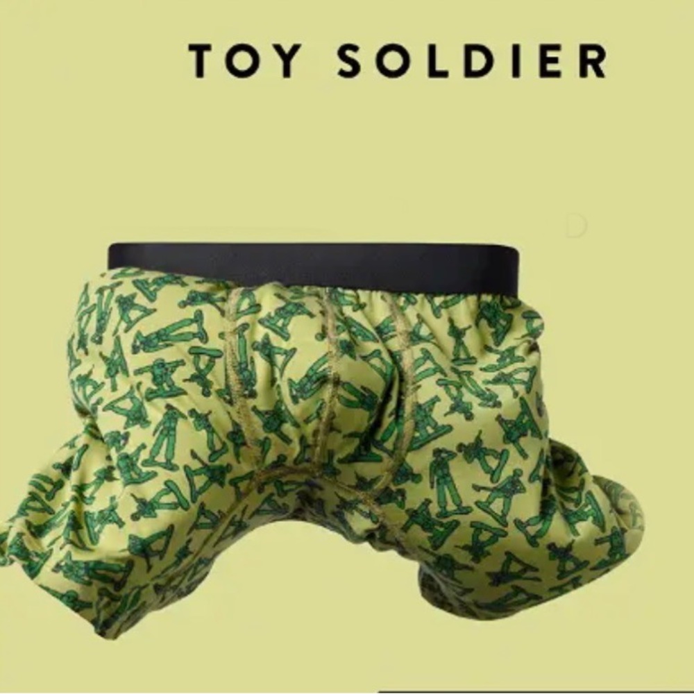 MeUndies Men's Medium Toy Soldier Green Boxer Briefs NEW